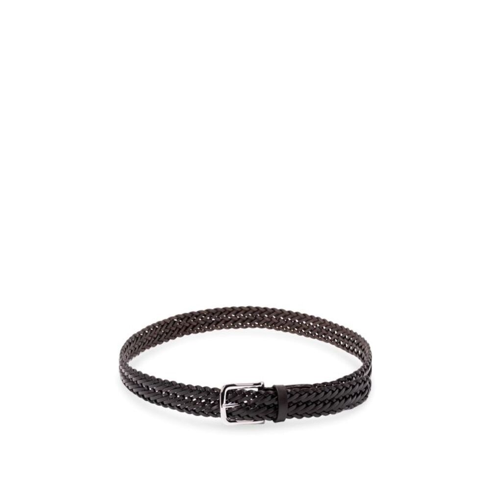 Anderson's Men Leather Woven Belt